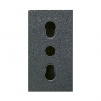 Presa Bipasso Serie Noir Sistema 45 Ave 45306/15TS