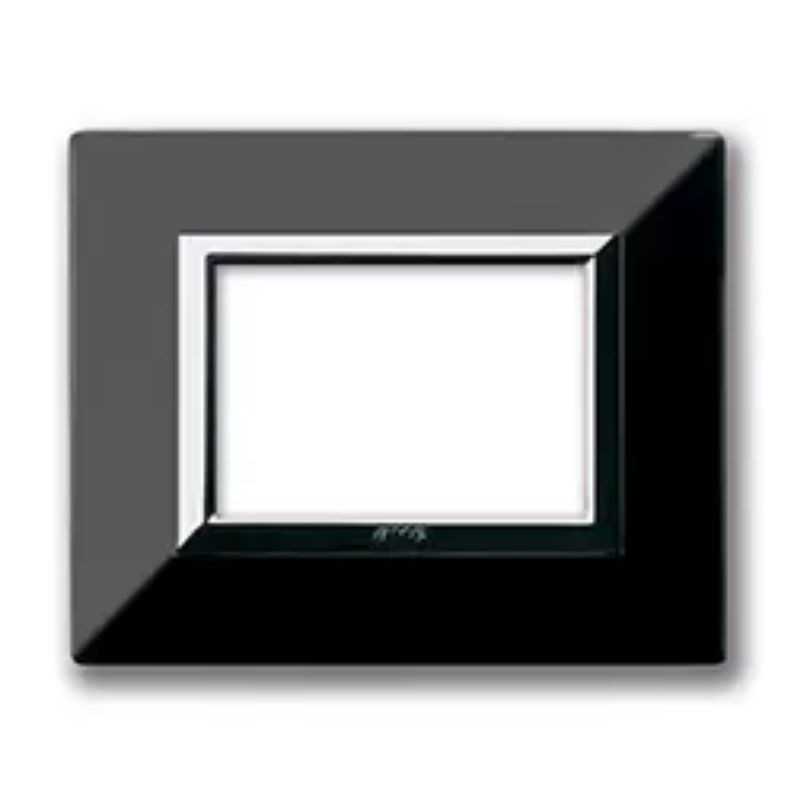 Placca AVE  "Zama 44"  Nero Assoluto 3 moduli 44P93NAL