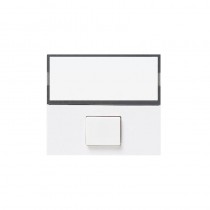 Pulsante Ave Banquise 45B88 con targhetta portanome illuminabile