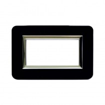Placca AVE Personal Nero assoluto lucido 4 moduli 44P04NAL