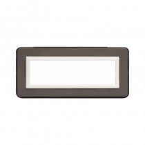 Placca AVE Personal Grigio scuro lucido 7 moduli 44P07GRL