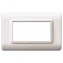 Placca AVE 44PY04B "Tecnopolimero Sistema 44" 4 moduli Bianco RAL 9010