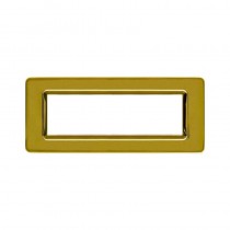 Placca Ave 44PY07OT - Tecnopolimero 44 - 7 moduli Ottone lucido