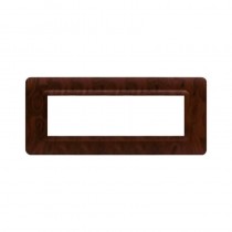 Placca AVE 44PY07RD "Tecnopolimero Sistema 44" 7 moduli  Radicata opaca