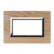 Placca Ave Sistema 44 "Vera 44" Legno 4 moduli Rovere sbiancato 44PL4RS