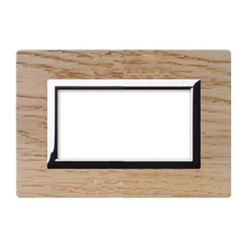 Placca Ave Sistema 44 "Vera 44" Legno 4 moduli Rovere sbiancato 44PL4RS