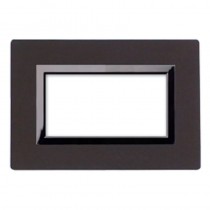 Placca Ave Sistema 44 "Vera 44" Legno 4 moduli Wenge' 44PL4WG