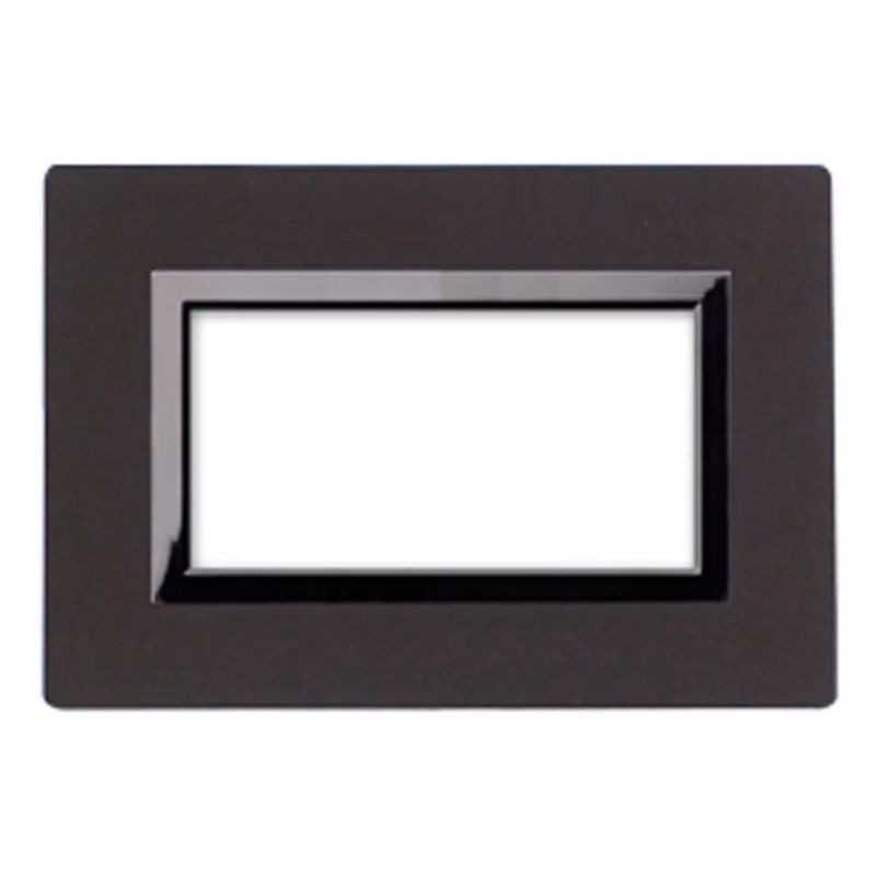 Placca Ave Sistema 44 "Vera 44" Legno 4 moduli Wenge' 44PL4WG