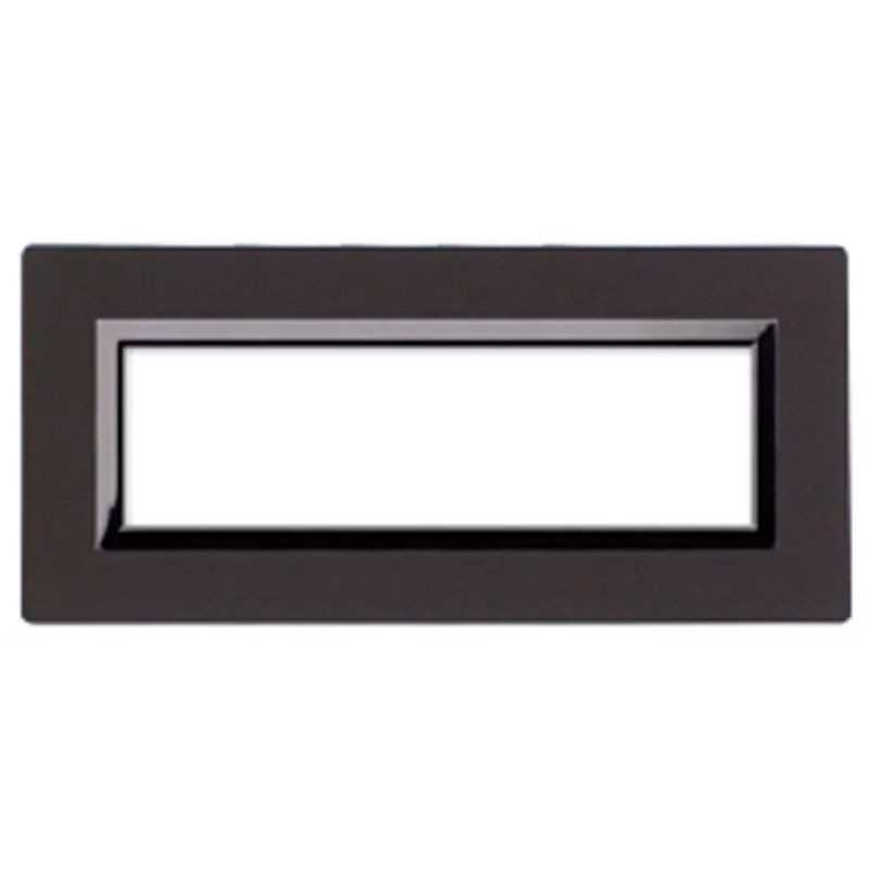 Placca Ave Sistema 44 "Vera 44" Legno 7 moduli Wengè 44PL7WG