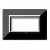 Placca AVE "Zama 44" Nero Assoluto Lucido 4 moduli 44P94NAL