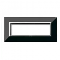 Placca AVE 44P97NAL "Zama 44" Nero Assoluto 7 moduli