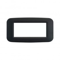 Placca AVE Grigio Noir 4 moduli Yes 45 45PY04GN