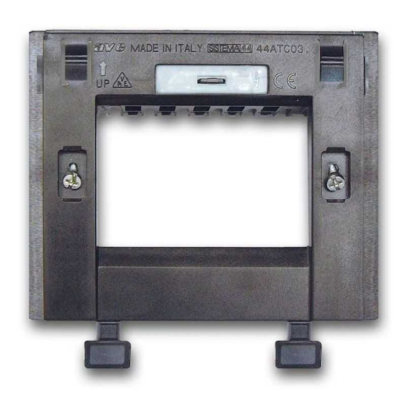 Supporto per placche a scivolo Nero Sistema 44 3 Posti 44ATC03GSL