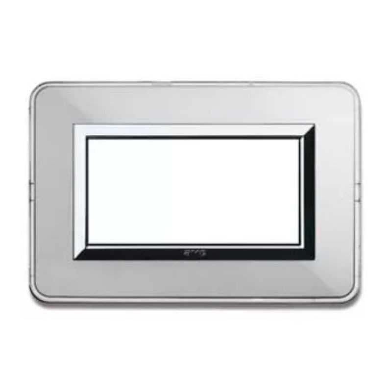 Placca AVE Personal Alluminio Naturale 4 moduli  44P04ALS