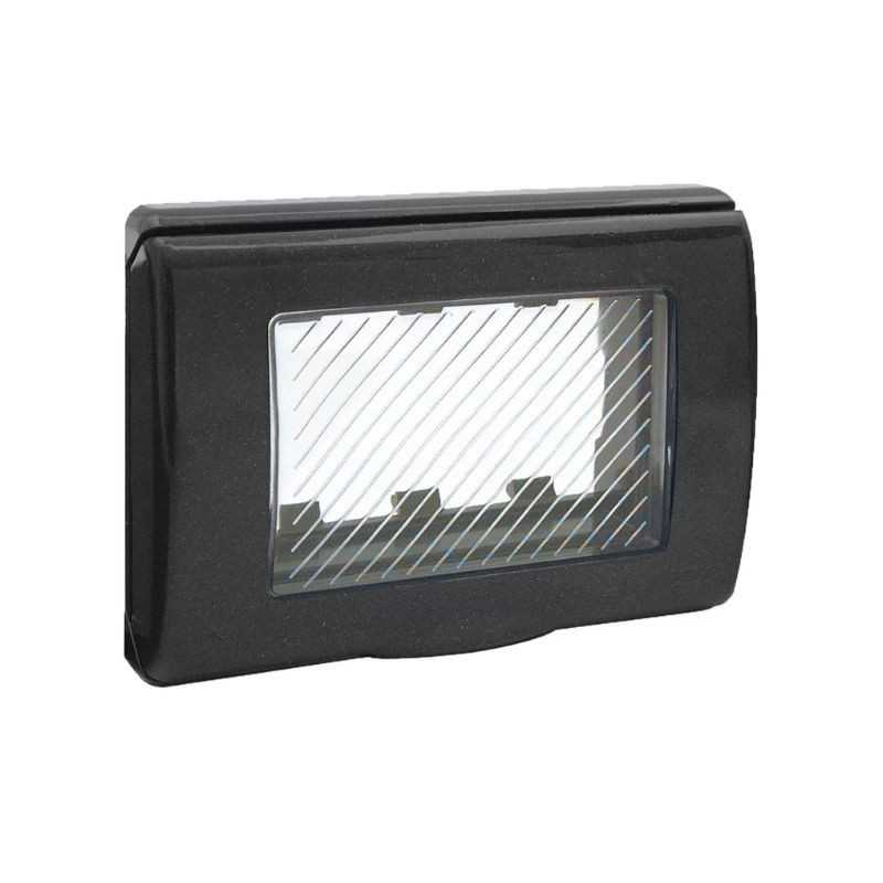 Placca Stagna 3 Moduli con sportello Ave Sistema 45 45SP43GM