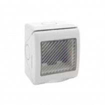 Contenitore  stagno autoportante Ave RAL 7035 IP55 Sistema 45 2 Moduli 45ST02