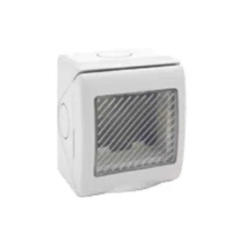 Contenitore  stagno autoportante Ave RAL 7035 IP55 Sistema 45 2 Moduli 45ST02