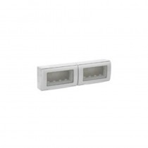 Contenitore stagno autoportante Ave RAL 7035 Sistema 45 8(4+4) 45ST08OR