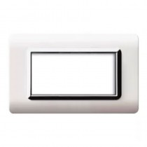 Placca AVE 44PY04BLC "Tecnopolimero Sistema 44" 4 moduli bianco