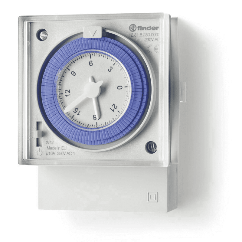 OROLOGIO TIMER GIORNALIERO DA PARETE MECCANICO FINDER 12318230