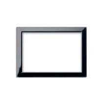 Cornicetta di ricambio 3 Moduli  Grigio Scuro Lucido per placche Personal-Zama Sistema 44 AVE