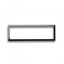 Cornicetta di ricambio 7 Moduli Grigio Scuro Lucido per placche Personal e Zama Sistema 44 AVE