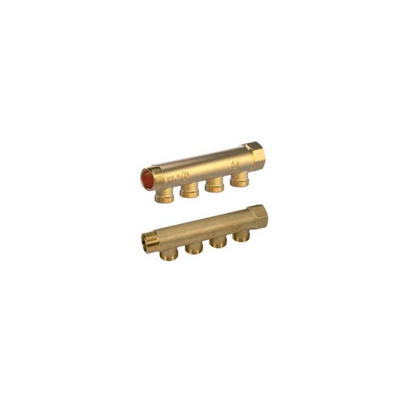 Collettore componibile Semplice in ottone 34 x 12 2 (adatt. Ø 16 mm) Giacomini R580CY062