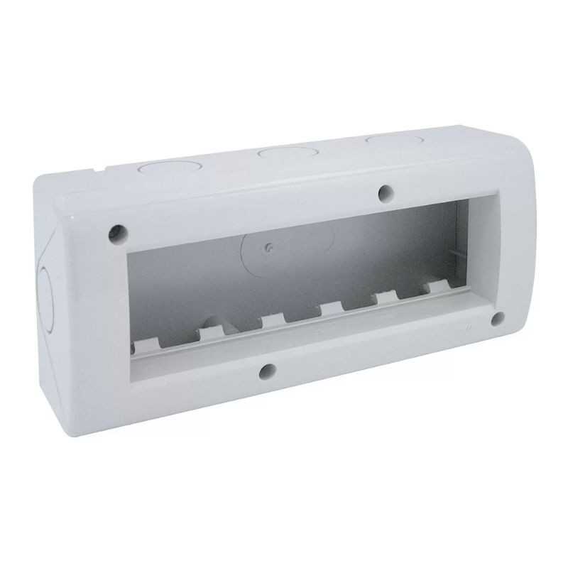 Contenitore autoportante 6moduli Ave RAL 7035 IP40 Sistema 45 45Q46