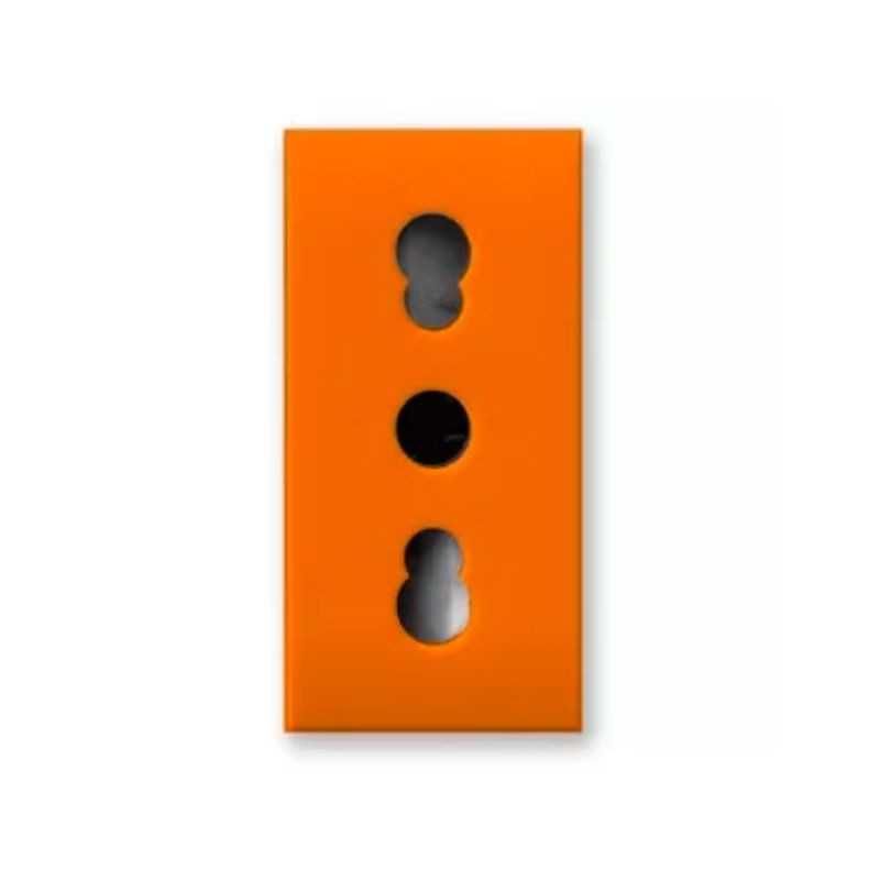 Presa Bipasso 10/16A 2P+T Arancione 1 Modulo Ave S44 442006/15TSA