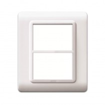 Placca Ave 44PY033B "Tecnopolimero Sistema 44" 3+3 moduli Bianco RAL9010