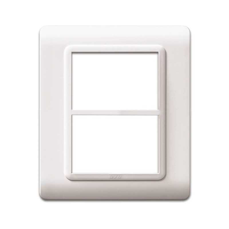 Placca Ave 44PY033B "Tecnopolimero Sistema 44" 3+3 moduli Bianco RAL9010