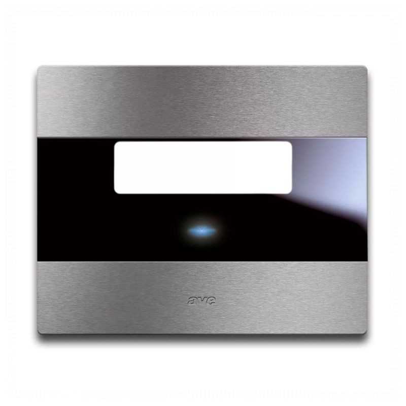 Placca Avetouch per Pulsante portanome Alluminio Naturale 44PATCS88ALS
