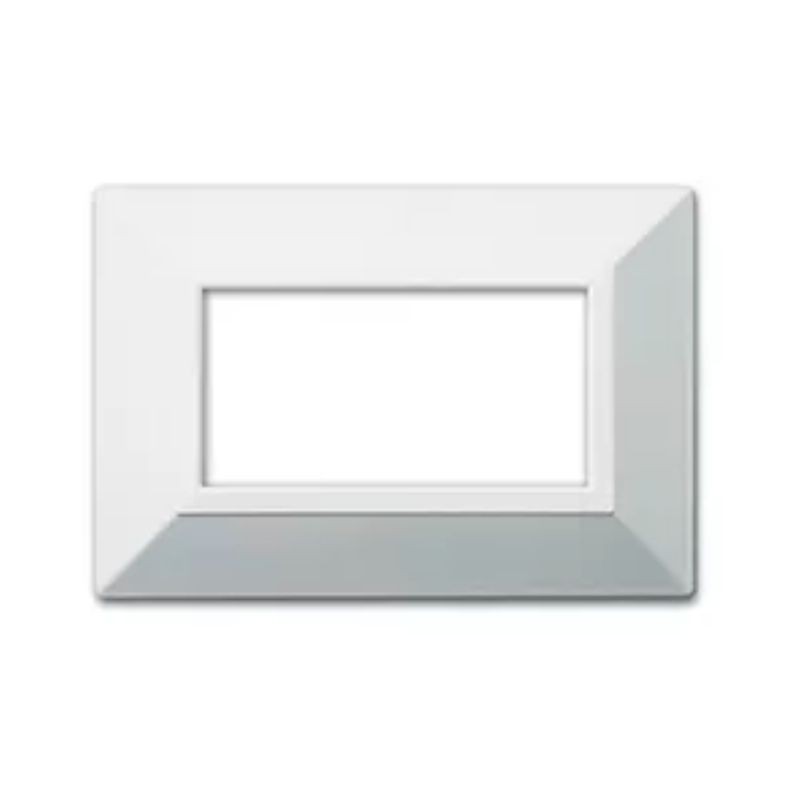 Placca AVE "Zama 44" Bianco Ral9010 4 moduli 44P94B