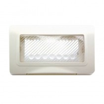 Placca Ave IP55 RAL9010 con membrana 4 moduli 44SP04B