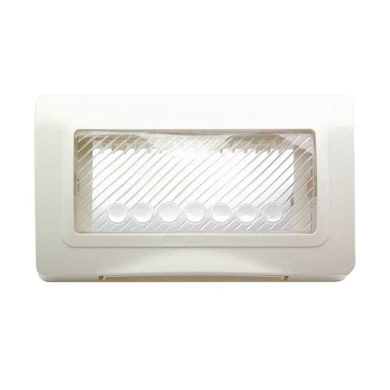 Placca Ave IP55 RAL9010 con membrana 4 moduli 44SP04B