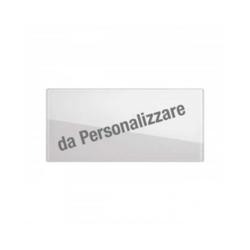 Placca Ave VeraTouch 44PVTC4BL/XX - Placca VeraTouch Bianco personalizzabile 4 moduli