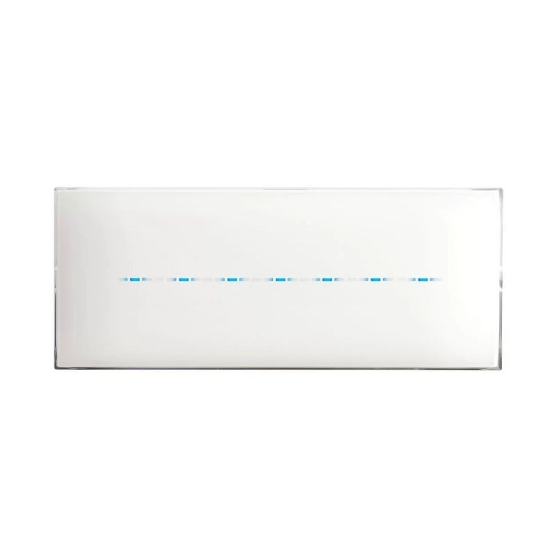 Placca Ave Touch Ave per sistema 44 colore BIANCO Totale a 7 comandi 44PJTC7BT