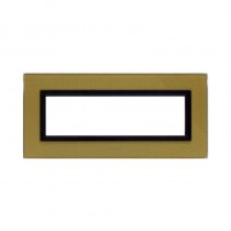 Placca Ave Sistema 44 "Vera 44" Vetro 7 moduli Oro 44PV7GOLD