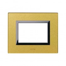 Placca Ave Sistema 44 "Vera 44" Vetro 3 moduli Oro 44PV3GOLD