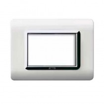 Placca AVE 44PY03BLC "Tecnopolimero Sistema 44" 3 moduli Bianco
