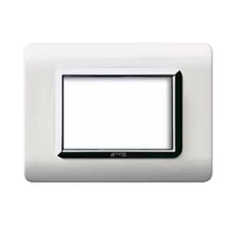Placca AVE 44PY03BLC "Tecnopolimero Sistema 44" 3 moduli Bianco