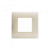 Placca Young Ave sistema 44 colore Avorio 2 Moduli 44PJ32AVR