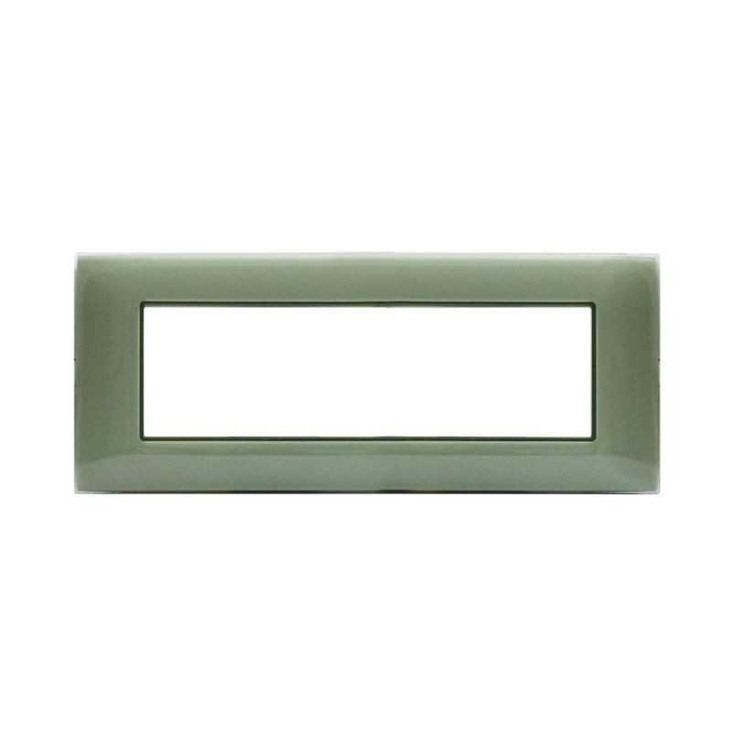 Placca Ave Young Sistema 44 colore Salvia 7 Moduli 44PJ07SAL