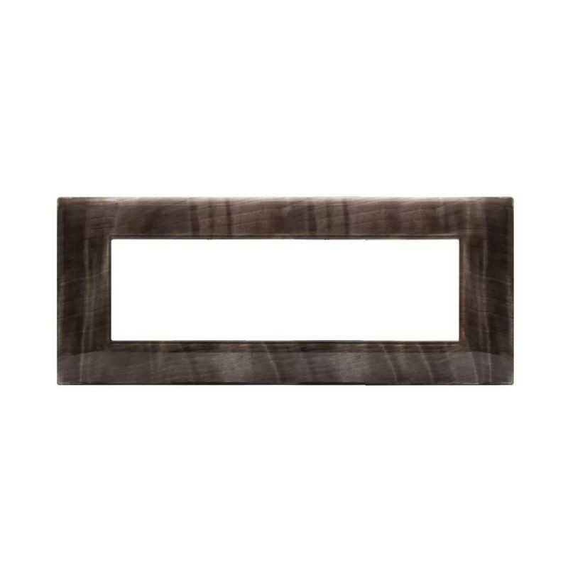 Placca Ave Young Sistema 44 colore Onice 3D 7 Moduli 44PJ07ONC/3D