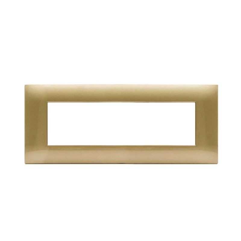 Placca Young Ave per sistema 44 colore Oro 7 posti 44PJ07GOLD