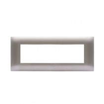 Placca Ave Young Sistema 44 colore Grigio metallizzato 7 Moduli 44PJ07GM