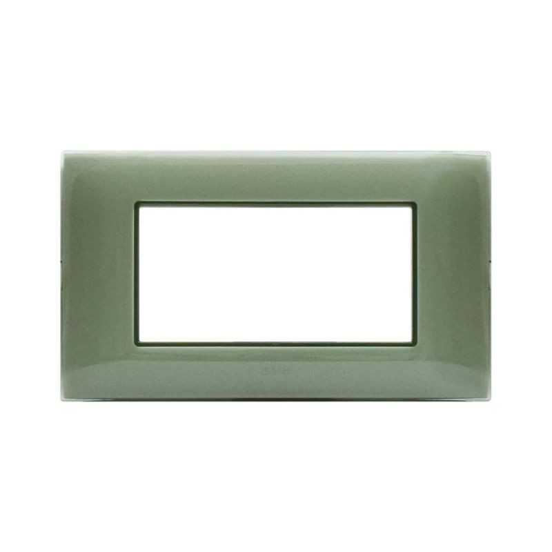 Placca Ave Young Sistema 44 colore Salvia 4 Moduli 44PJ04SAL