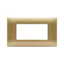 Placca Ave Young Sistema 44 colore Oro 4 Moduli 44PJ04GOLD
