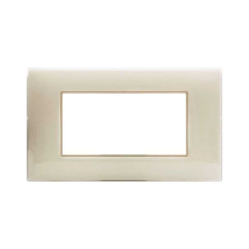 Placca Ave Young Sistema 44 colore Avorio 4 moduli 44PJ04AVR