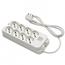 Multipresa con 8 prese con spina a squadra e interruttore Fanton 40440